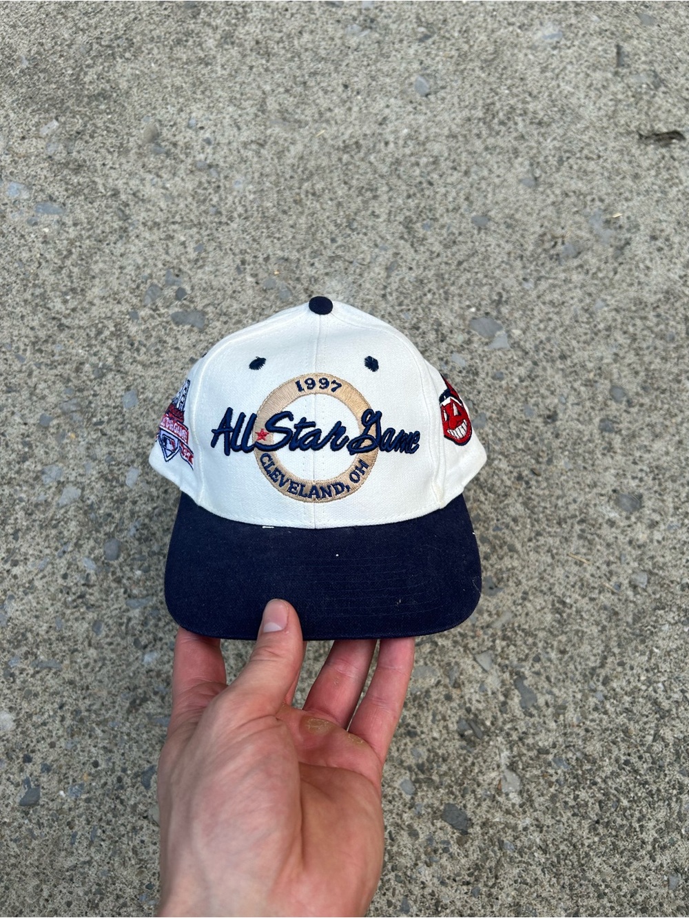 1997 All-Star Game Baseball Hat - White & Navy